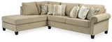 Dovemont 2-Piece Sectional with Chaise, Chair and Ottoman