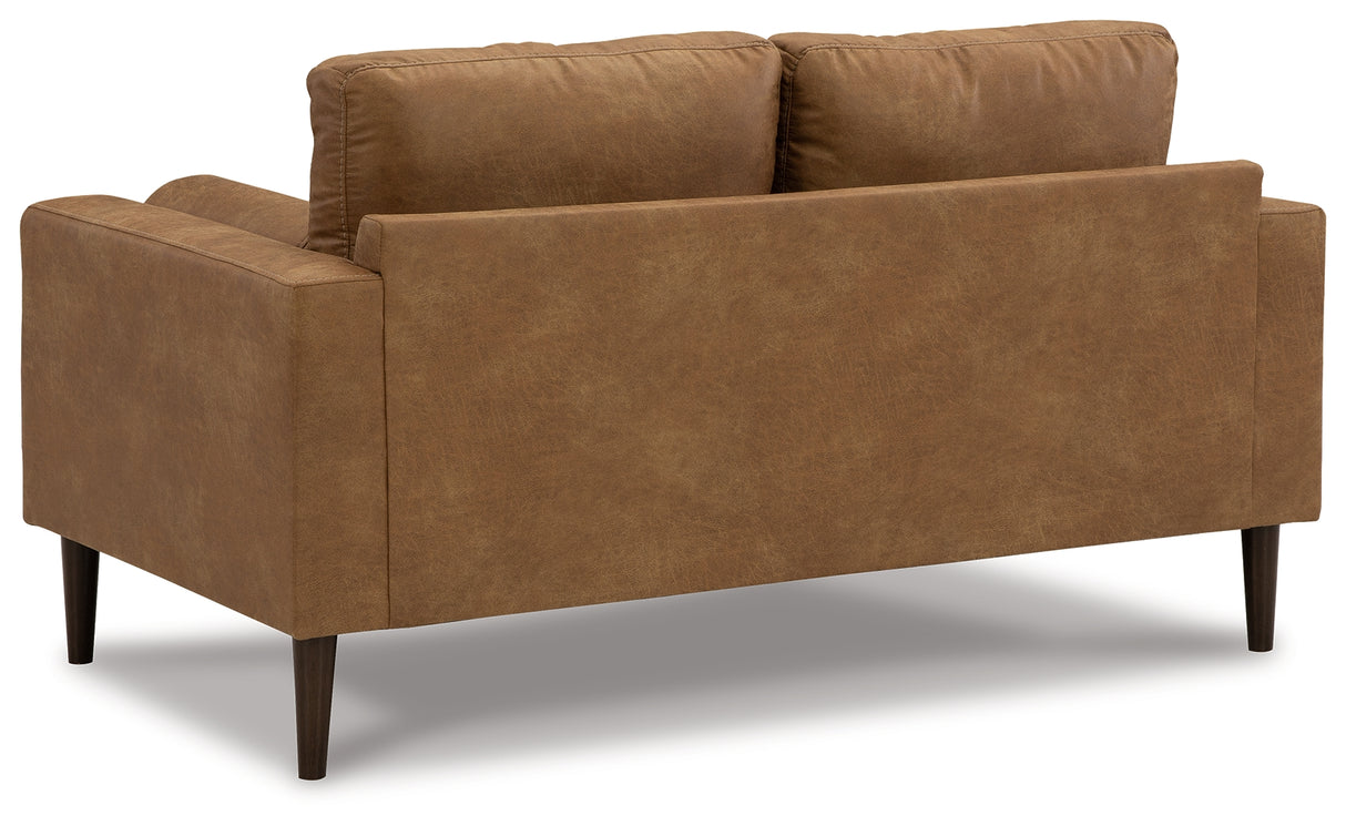 Telora Caramel Sofa, Loveseat, Chair And Ottoman