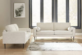 Hazela Sandstone Sofa, Loveseat, Chair And Ottoman