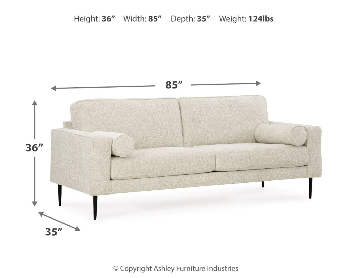 Hazela Sandstone Sofa, Loveseat, Chair And Ottoman