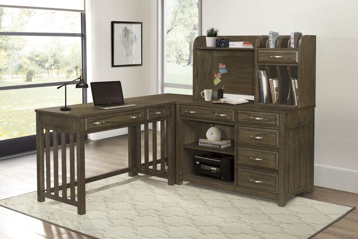 Blanche Brown Gray Credenza