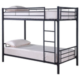 Hayward Twin Over Twin Bunk Bed Black