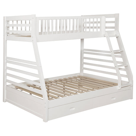 Ashton Twin Over Full 2-Drawer Bunk Bed White