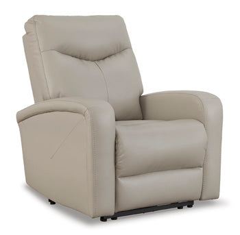 Ryversans Dove Gray Power Recliner