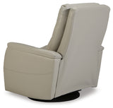 Riptyme Dove Gray Swivel Glider Recliner