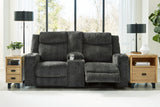 Martinglenn Ebony Power Reclining Sofa, Loveseat And Recliner