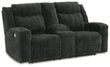 Martinglenn Ebony Power Reclining Sofa, Loveseat And Recliner