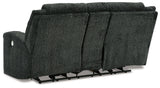 Martinglenn Ebony Power Reclining Sofa, Loveseat And Recliner