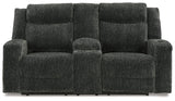 Martinglenn Ebony Power Reclining Sofa, Loveseat And Recliner