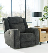 Martinglenn Ebony Power Reclining Sofa, Loveseat And Recliner