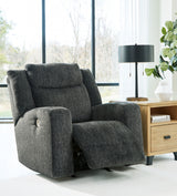 Martinglenn Ebony Power Reclining Sofa, Loveseat And Recliner