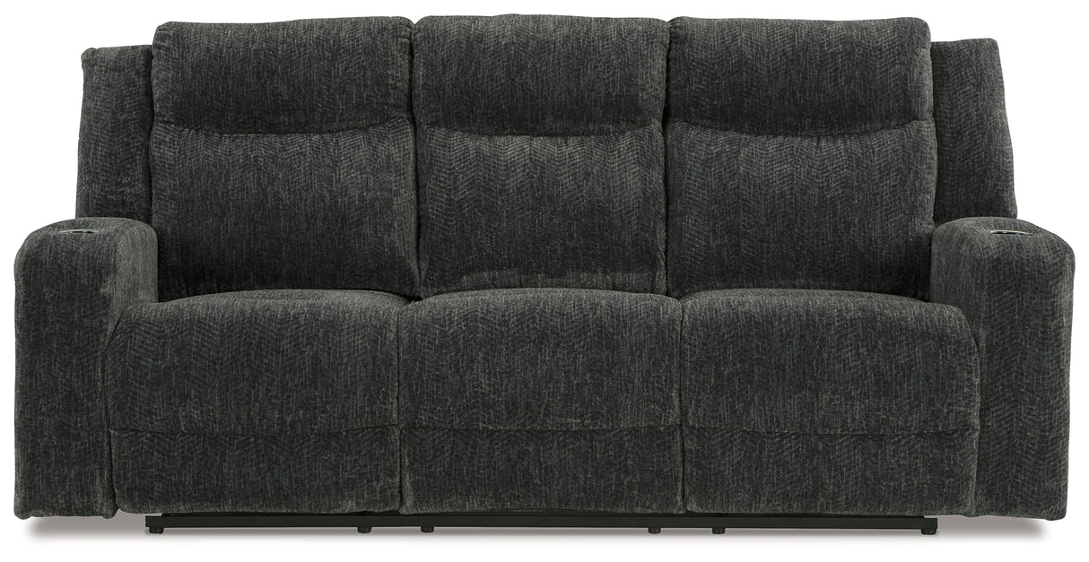 Martinglenn Ebony Power Reclining Sofa, Loveseat And Recliner