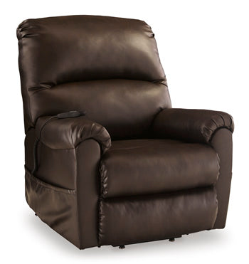 Shadowboxer Chocolate Power Lift Recliner