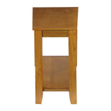 Elwell Oak Chairside Table