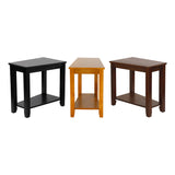 Elwell Black Chairside Table