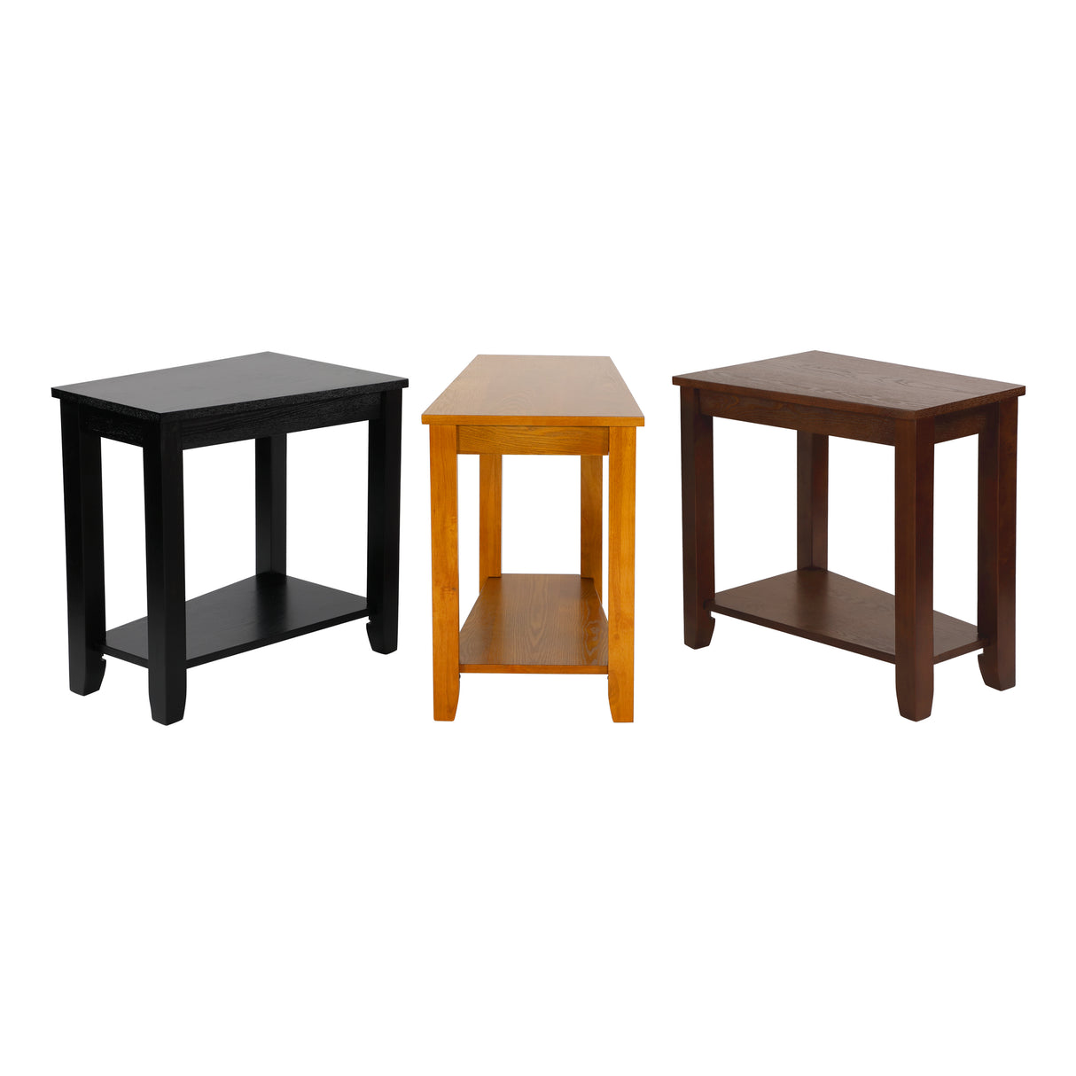 Elwell Espresso Chairside Table