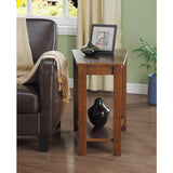 Elwell Espresso Chairside Table