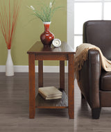 Elwell Espresso Chairside Table