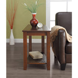 Elwell Espresso Chairside Table