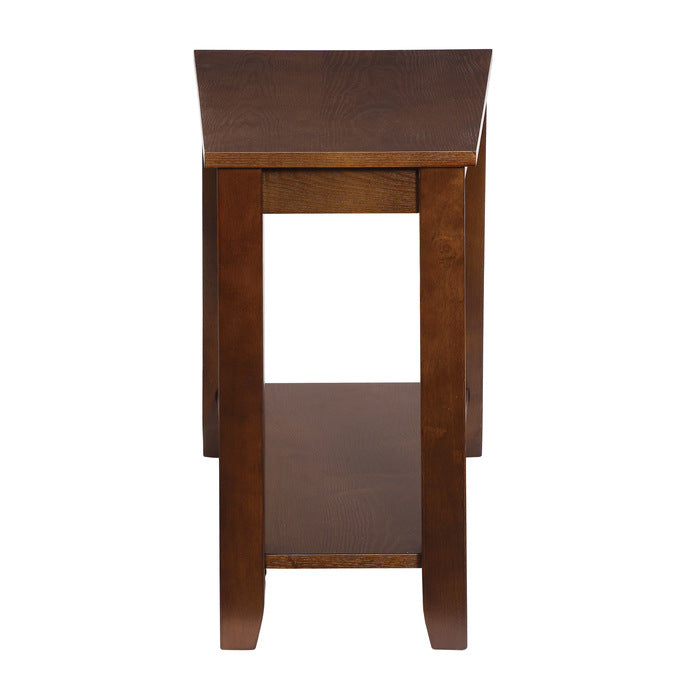 Elwell Espresso Chairside Table