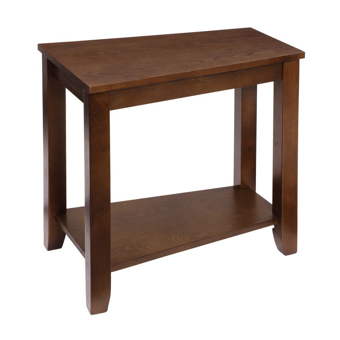 Elwell Espresso Chairside Table