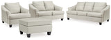 Genoa Sofa, Loveseat, Oversized Chair and Ottoman