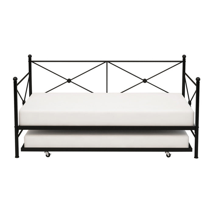 Jones Black Daybed With Trundle