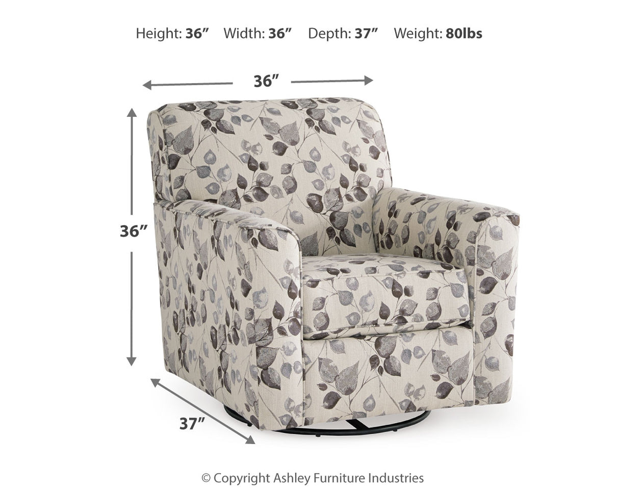 Abney Platinum Accent Chair