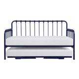 Constance Navy Blue Daybed With Lift-Up Trundle