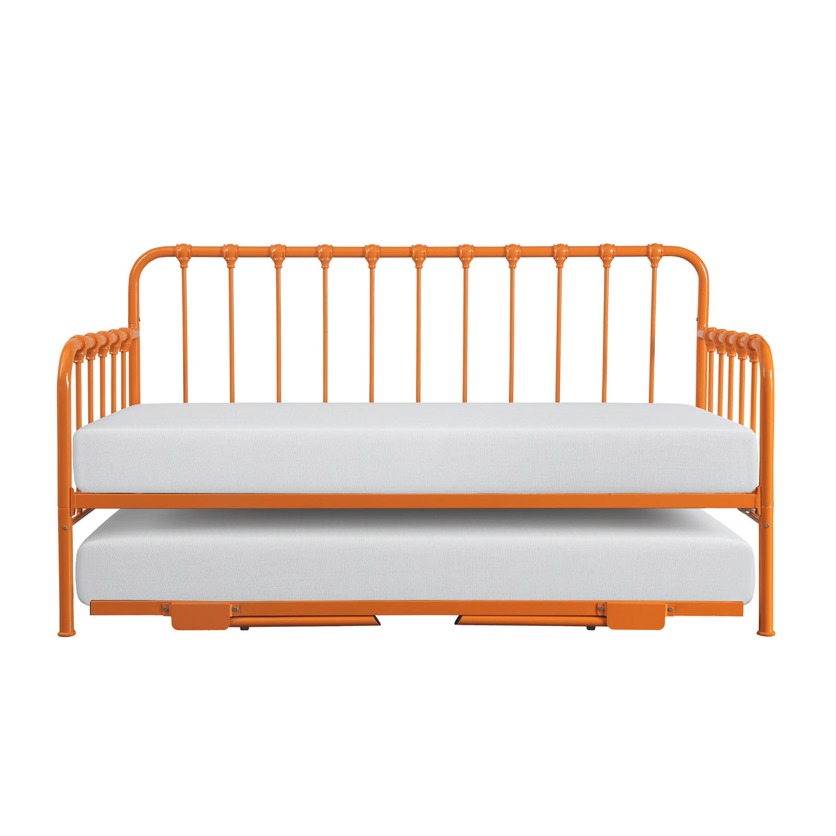 Constance Orange Daybed With Lift-Up Trundle