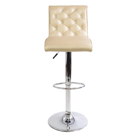 Elizabeth Crystal Tufted Vanity Stool