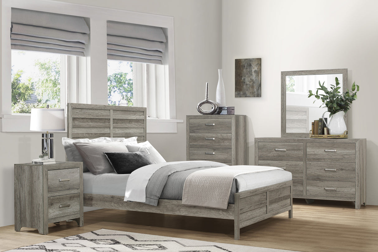 Mandan Weathered Gray Full Bed