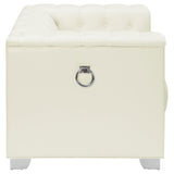 Chaviano Tufted Upholstered Chair Pearl White