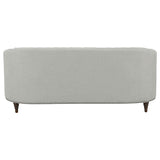 Avonlea Sloped Arm Upholstered Sofa Trim Grey