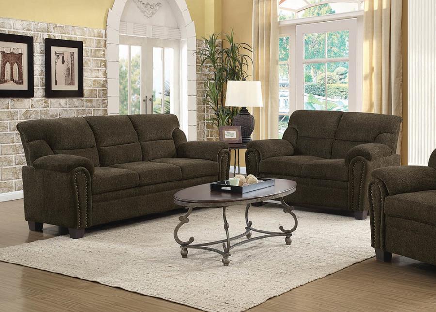 Clemintine Upholstered Pillow Top Arm Living Room Set 2-Piece Living Room Set