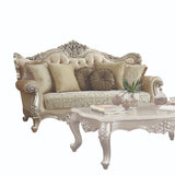 Bently Fabric & Champagne Finish Sofa