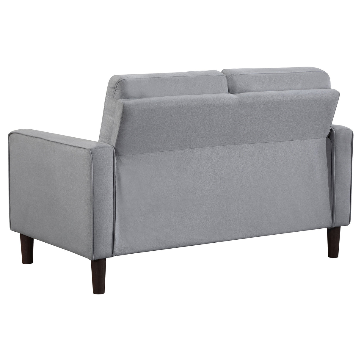 Bowen Grey 2-Piece Upholstered Track Arm Tufted Sofa Set