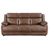 Ellington Dark Brown 2-Piece Upholstered Padded Arm Sofa Set