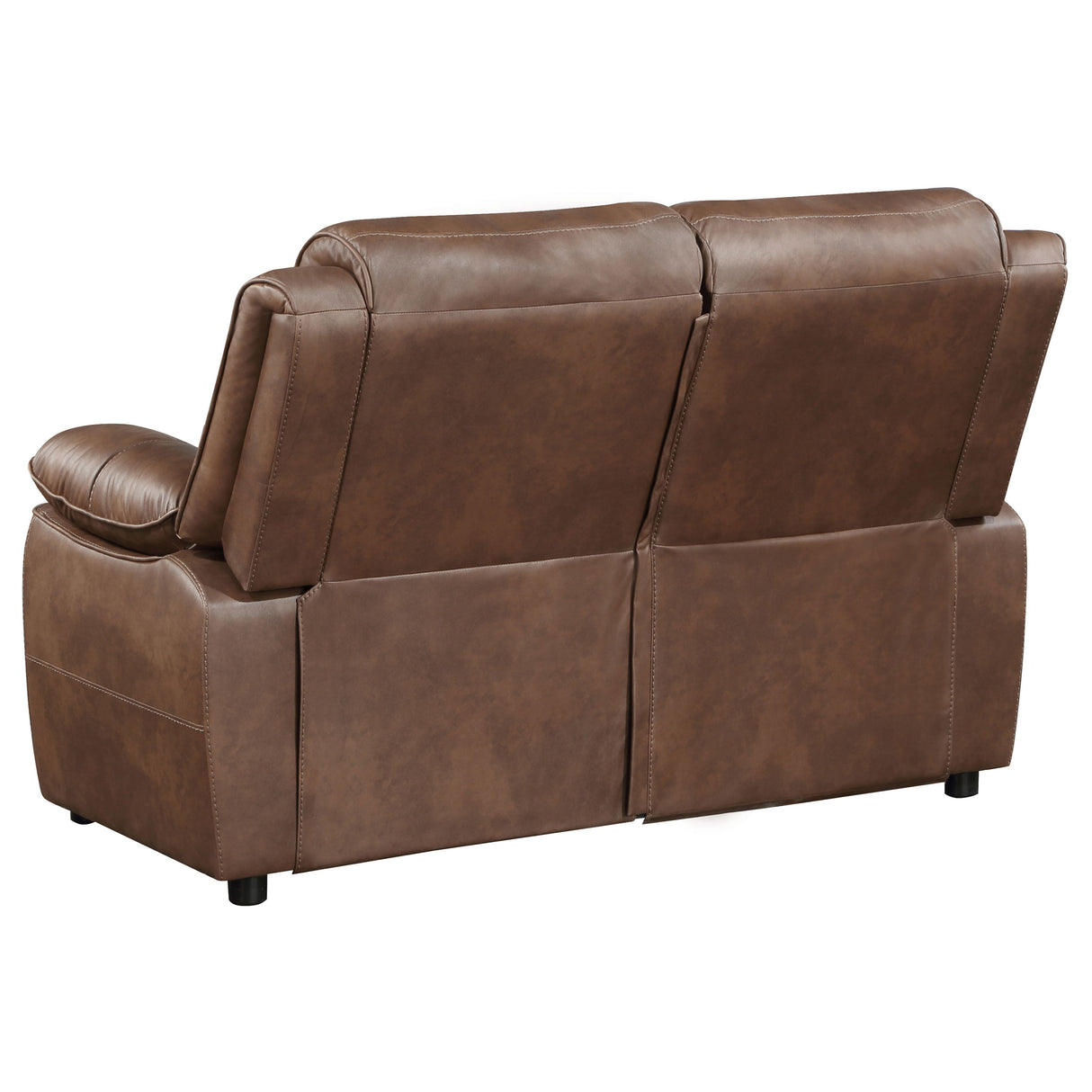 Ellington Dark Brown 2-Piece Upholstered Padded Arm Sofa Set