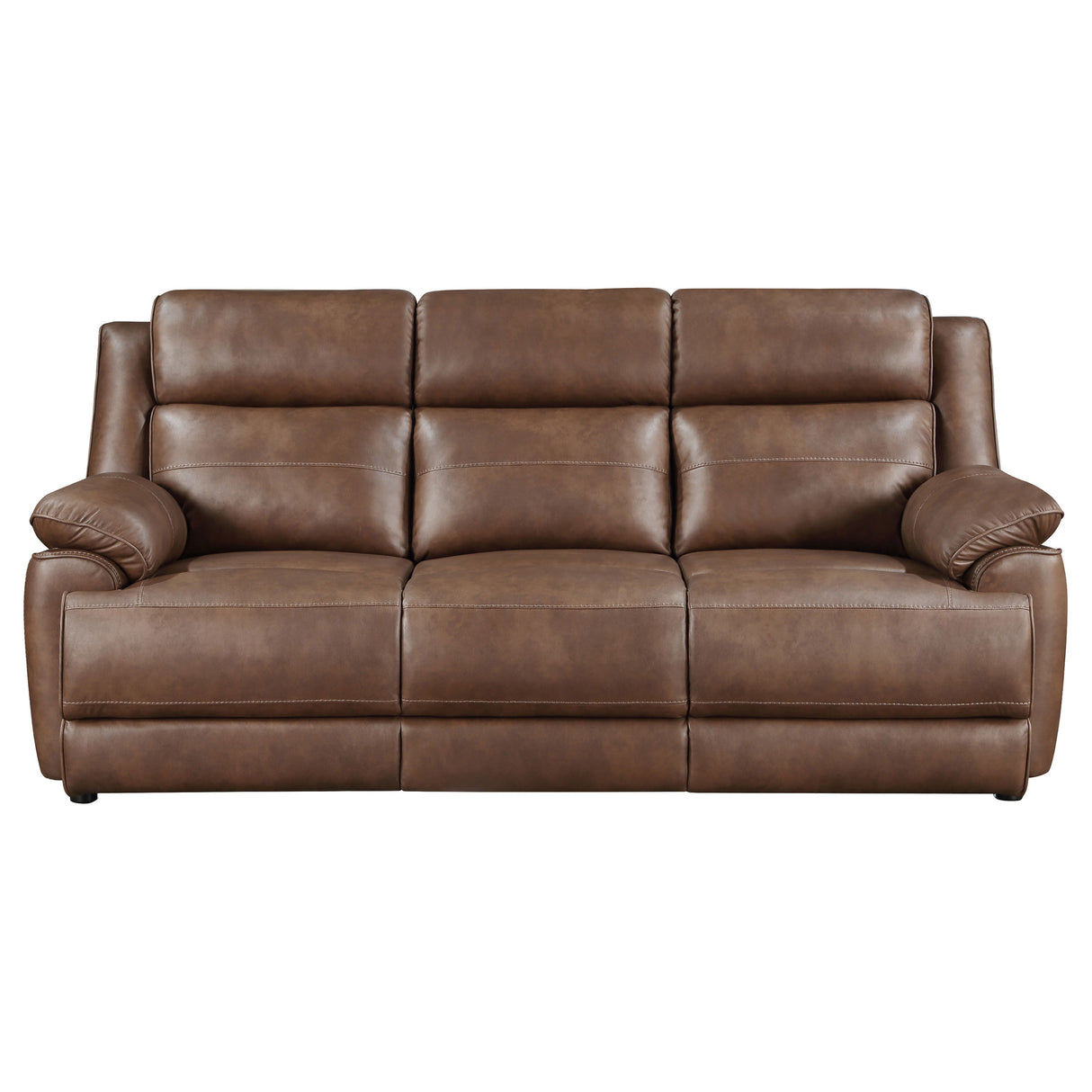 Ellington Dark Brown 3-Piece Upholstered Padded Arm Sofa Set