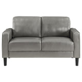 Ruth Grey 3-Piece Upholstered Track Arm Sofa Set