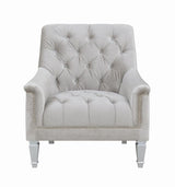 Avonlea Sloped Arm Tufted Chair Grey