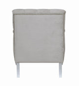 Avonlea Sloped Arm Tufted Chair Grey