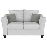 Salizar Sand 2-Piece Upholstered Flared Arm Sofa Set