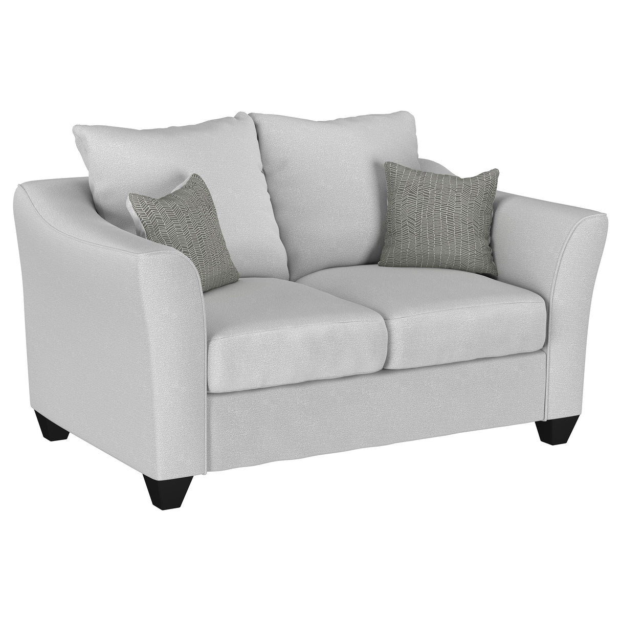 Salizar Sand 3-Piece Upholstered Flared Arm Sofa Set