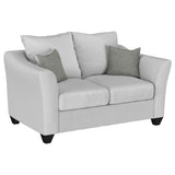 Salizar Sand 3-Piece Upholstered Flared Arm Sofa Set