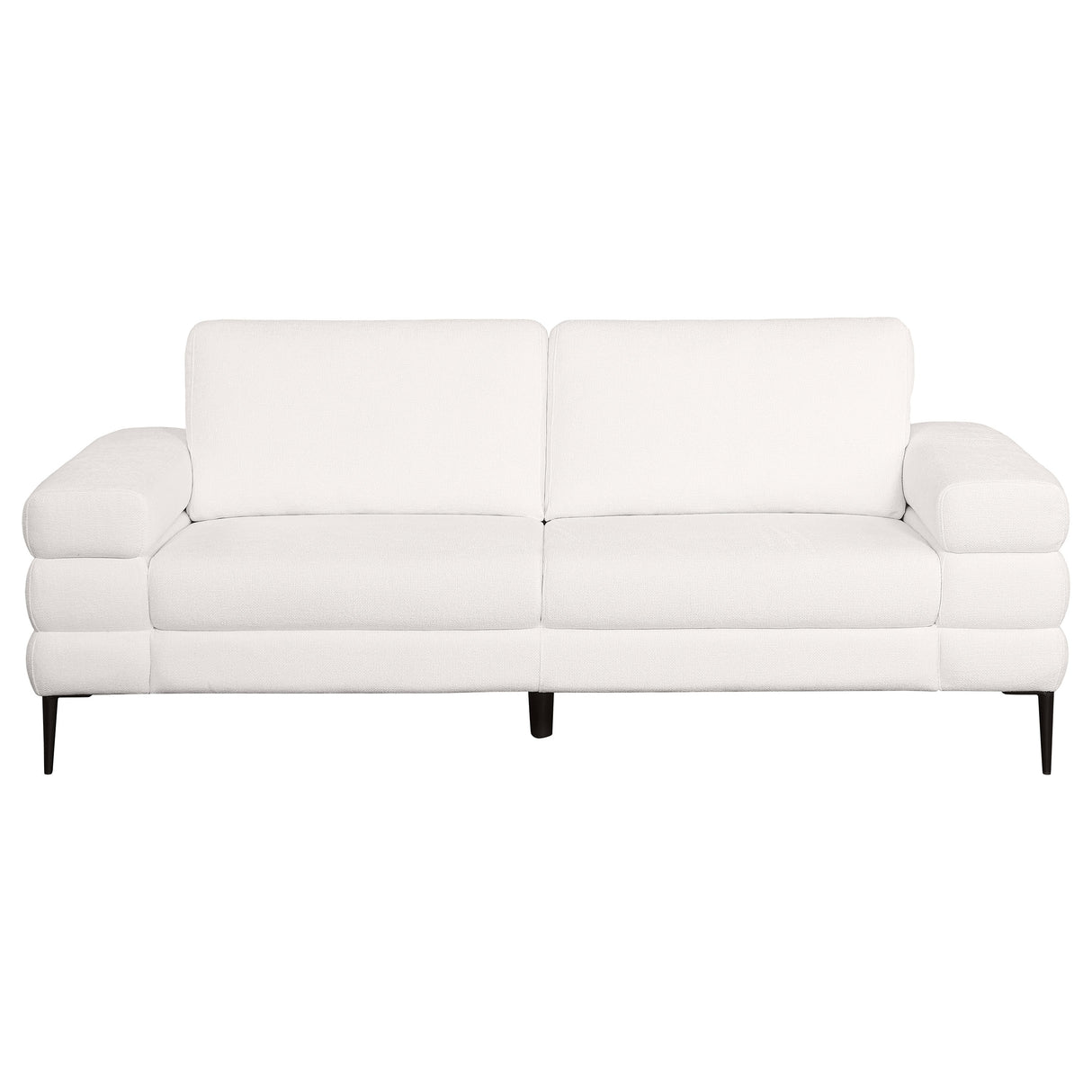 Jessel Ivory 2-Piece Chenille Upholstered Sofa Set