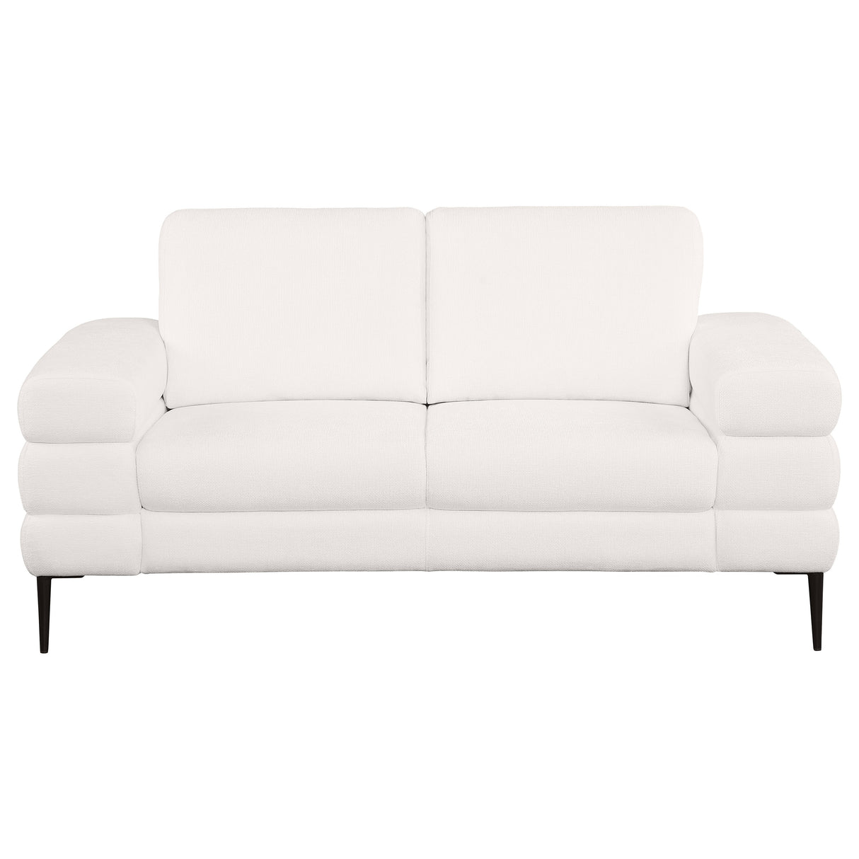 Jessel Ivory 2-Piece Chenille Upholstered Sofa Set