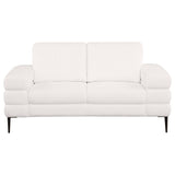 Jessel Ivory 2-Piece Chenille Upholstered Sofa Set