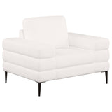 Jessel Ivory 3-Piece Chenille Upholstered Sofa Set